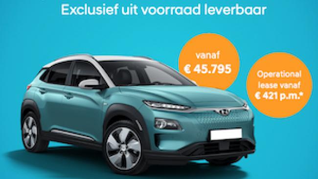 Hyundai Kona EV Business Edition actie